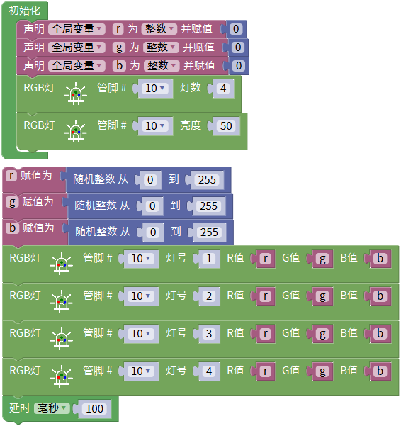 流水彩灯